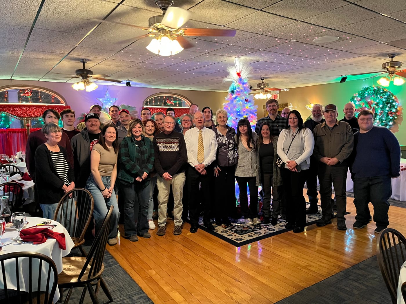 The Rutland, VT & Cambridge, NY teams celebrating the acquisition alongside the Aubuchon team!