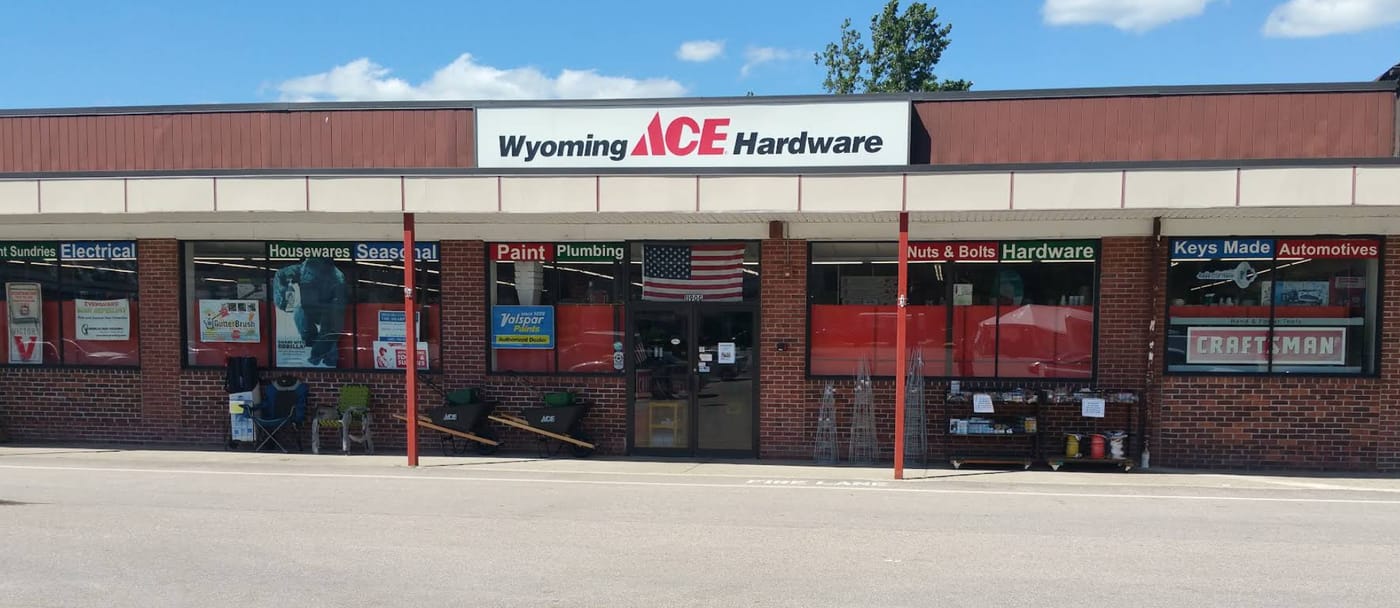 The current storefront of Wyoming Ace Hardware!