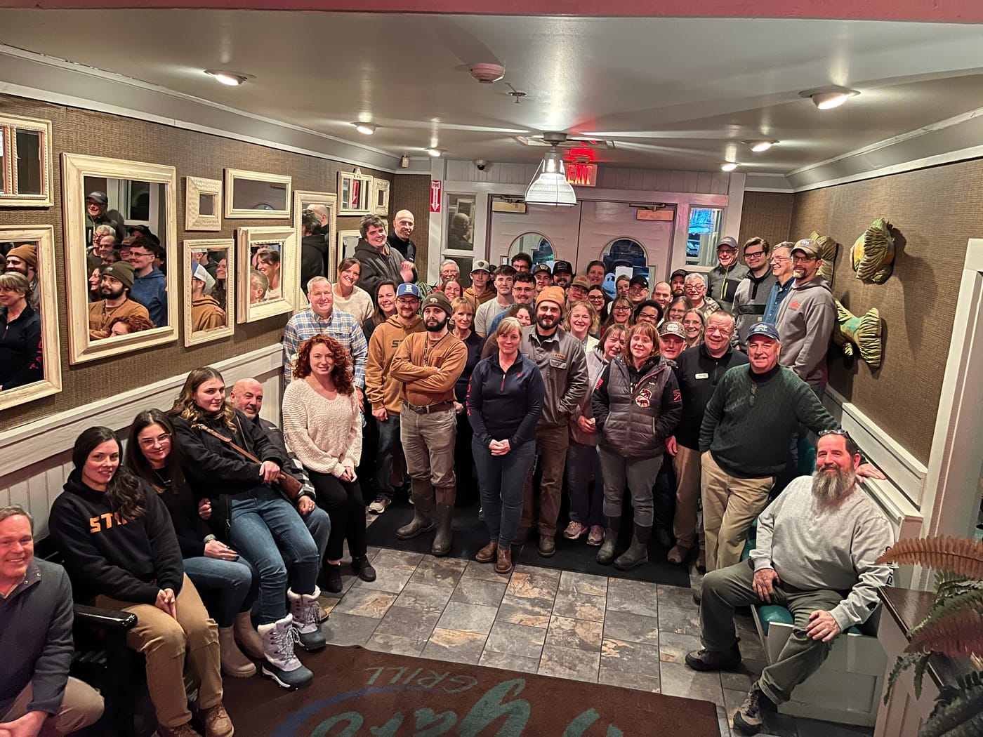 The Ithaca Agway Ace Hardware team and the Aubuchon team celebrating the acquisition! 