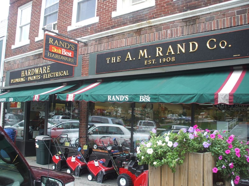 Rand's Hardware on Main St. in Plymouth, New Hampshire.