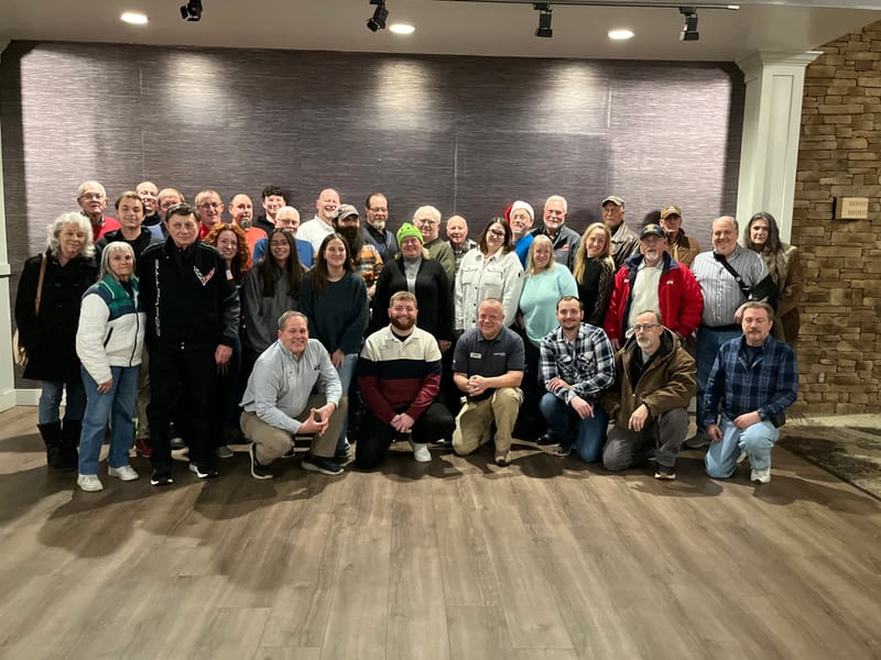 The Spangler's Ace Hardware team and the Aubuchon team celebrating the acquisition!