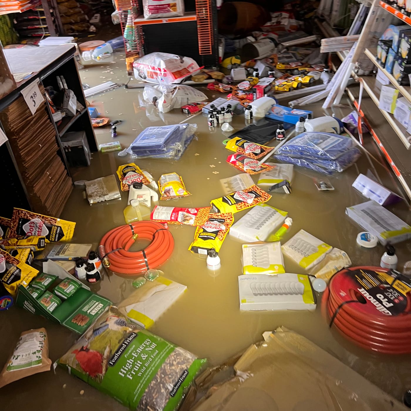 Montpelier store interior damage