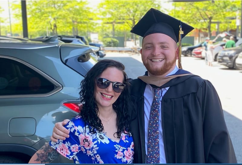 Sean Keane and his sister